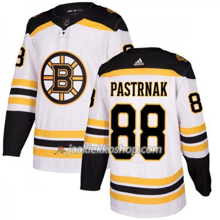 Nainen NHL Boston Bruins Pelipaita David Pastrnak 88 Adidas 2017-2018 Valkoinen Authentic